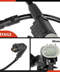 A-Premium rear brake pad wear sensor with wiring harness and 2-pin plug, black plastic for Jaguar XE/XF.