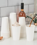 200 Pack 16 Oz Disposable Coffee Cups Sturdy White Paper Cups For Hot And Cold Drinks Leak Proof Coffee Cups For Parties Home Office Cafes And Events Now