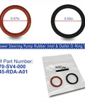 Acura And Honda Power Steering Fluid Bundle 3 Pack Interchange 08206 9002PE O Ring Seals Kit 91345 RDA A01 91370 SV4 000 shown