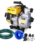 Gas Powered Water Pump 1.5 Inch With Hose 79 GPM 2.1 HP 79.8cc Engine Lightweight EPA Certified Portable Transfer Pump with accessories