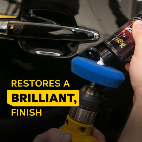 Using a Quik Eraser Kit Car Scratch Remover For Repairing Surface Blemishes Safe On Clear Coats With ScratchX Pro on car