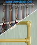 Wide application of brass pipe fittings in residential, commercial, and industrial plumbing.