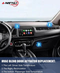 Dashboard view showing placement for HVAC Blend Door Actuator Replacement For Chevy Silverado 1500 2500 Suburban Tahoe GMC Sierra Yukon XL Cadillac Escalade Hummer H2 Air Temperature Control And Fresh Air Recirculation.