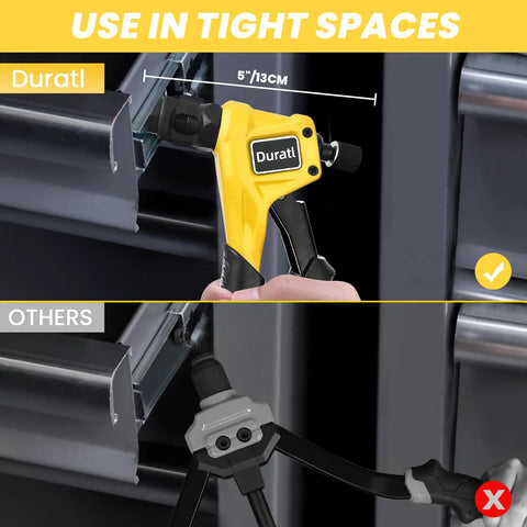 Rivet Nut Tool Kit For Tight Spaces 8 Inch Right Angle Hand Rivnut Tool With 96 Rivnuts And 8 Mandrels M3 To M6 in action