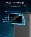 OLED screen on 80 Level Adjustable Portable Spot Welder With LCD Screen Built In 6000mAh Battery 5m Nickel Cable And 4X4 Holders