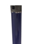 3/4-inch wet diamond core drill bit with blue shaft; close-up of the cutting tip.