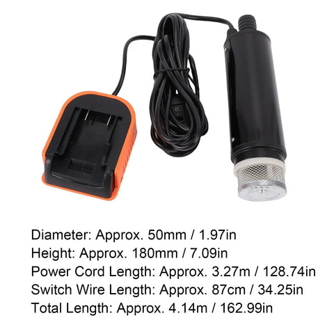Built Tough Cordless Submersible Pump Hella Powerful 500 GPH Flood Cleanup With 16 Ft Lift Portable 20 V Battery and charger.