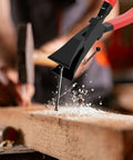 7-Inch Metal Hand Seamer For Bending And Flattening Sheet Metal with Ergonomic Anti-Slip Handle in woodworking setting