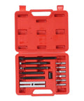 Badass 13 Piece Embedded Bearing Removal Tool Kit For ISO Bearings 6004 6010 6201 6206 6300 6302 Small Insert Bearing Puller Set in red case