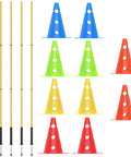 Dog Agility Hurdle And Cone Set Adjustable Obstacle Course For Backyard Training And Exercise For Dogs Of All Sizes Pro Grade Agility