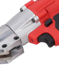 Close-up of the cutting head of Professional Cordless Metal Shears With 800W Brushless Motor And Variable Speed.