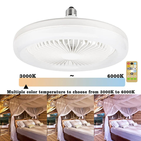 Enclosed Smart Ceiling Fan With Light 10 Inch For Garage Workshop Tool Room Store Room E26 Screw In Bulb Upgrade Cooling Brighten