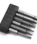 Square Head Screwdriver Bits Set, 6 Sizes SQ1 SQ2 SQ2.7 SQ3 SQ4 SQ5, 1/4 Inch Hex Shank, Magnetic Tips, Pro Grade Heavy Duty S2 Steel