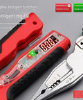 Rechargeable NCV Voltage Detection Pliers With Type C Charging And Digital Readout showing digital display and ergonomic grips.