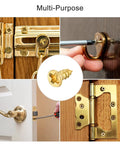 Top Shelf Brass Wood Screws M2x5mm 100 Pack Phillips Flat Head Self Tapping Low Profile Fasteners Rust Resistant Copper Hardware used on multiple fittings.
