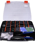 Ultimate Connector Kit With T-18 Crimp Tool For WP-1505 Pro Weather Pack Replacement Including Assorted 1 Way To 4 Way Inline Terminals in case