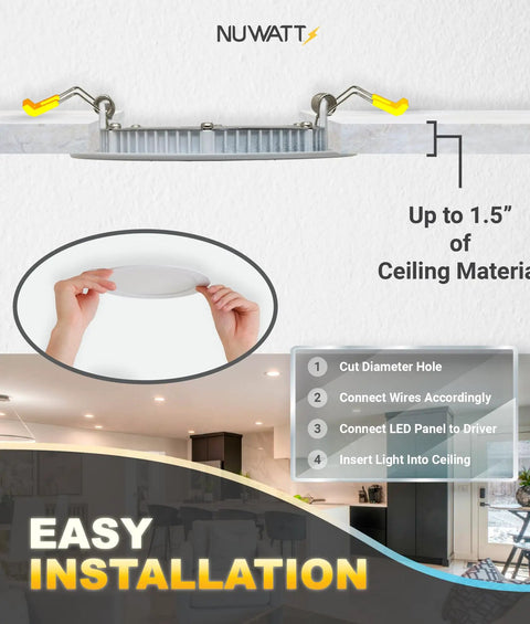 Top Shelf Six Inch Canless Recessed Ceiling Lights With Flip Switch Color Changing And Butter Smooth Dimming For 2700K To 5000K Tunable Glow In A No Mess Six Pack