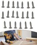 Pro Grade Aluminum T Track Miter Jig For Woodworking Router Tables, screws and a craftsman with a tool belt in workshop