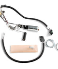 Plug And Play Oem Style Efi Fuel Tank Module With Heavy Duty Flow Pump and Internal Pressure Regulator components laid out.