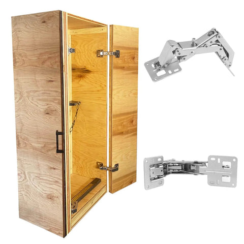 Frameless Cabinet Door Hinges Kit With Soft Close Hydraulic 170 Degree Adjustable Mounting 4 Pairs Heavy Duty Solid Steel Built For Home Kitchen Cabinets Wardrobes Bookshelves And More GenHakon