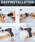 Pro Grade Heavy Duty Metal Nibbler Drill Attachment For Electric Drills With Double Cut Tool installation steps