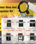 Grill Hose And Regulator Kit With Easy Install For Genesis Spirit Summit Front Control Grills with compatibility chart