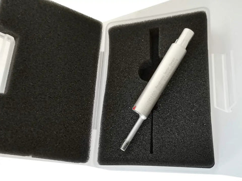 Pro Grade Digital Surface Roughness Transducer For Small Hole Sensors With Inner Hole Diameter Over 5mm And Depth Over 22mm Ideal For Flat Surfaces And Shafts KR220 Profilometer Compatible TS-100 Replacement Sensor For Portable Roughness Tester in foam case