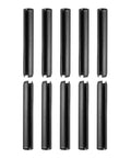 Slotted Spring Pins 6mm By 40mm Black Pack Of 30 For Home Tools And Machinery Fastening 65Mn Heavy Duty Roll Dowel Pins arranged vertically