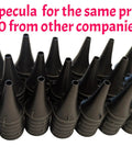 120 Small 3mm Specula For 4th And 5th Gen Otoscope Perfect For Infants And Kids Works With Standard Welch Allyn Otoscopes Not Macroview And Great For Off Brand Units At A Fraction Of The Price. black 3mm plastic otoscope specula, shown in a 120-pack for pediatric ear exams