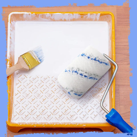 30 Piece Pro Grade Microfiber Paint Roller Covers Set 4 Inch Naps For Smooth Even Coverage Replacement Roller Covers With Tray