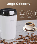 Mini Coffee Grinder 200W 28000RPM Stainless Steel Electric Powder Grinder For Coffee Beans Spices Herbs Nuts Seeds Grains