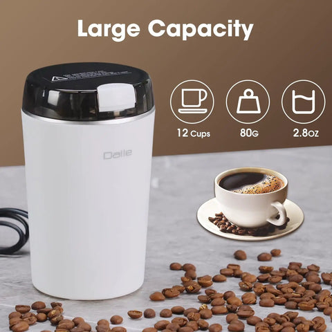 Mini Coffee Grinder 200W 28000RPM Stainless Steel Electric Powder Grinder For Coffee Beans Spices Herbs Nuts Seeds Grains