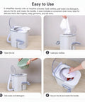 Hand Cranked Portable Washing Machine For Off Grid Camping And Rv Life Non Electric Manual Laundry Scrubber, user loading clothes.