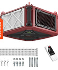 Beast Mode 270 Degree Air Filtration System With Built In Ionizer And 1080 CFM Dust Collector, Vortex Fan with accessories.