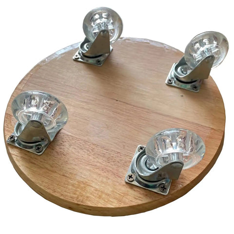 Heavy Duty Caster Wheels With Brakes For Furniture And Workbenches Top Plate Swivel Casters Polyurethane Tread on Wooden Base
