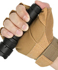 Hand holding Two Pack Mini LED Flashlights 1000 Lumens 5 Modes Tiny Tactical EDC Torches Pocket Sized for Everyday Carry Model WF 502B