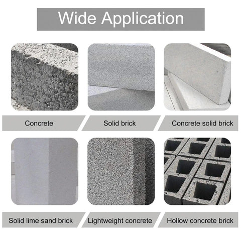 Percussion Type Metal Wall Anchors Self Drilling Expansion Screws Replacement Kit demonstration on various building materials.