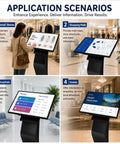 Bulletproof 43 Inch Windows Touch Screen Kiosk Loaded With Eight Gb Ram And One Twenty Eight Gb Storage Runs Smooth As Butter For Retail Point Of Sale Terminals Digital Billboards And Lobby Guide Centers showcased in retail, malls, hospitals, and hotels.