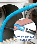 Image of Dryer Vent Cleaning Kit With Universal Vacuum Hose Attachment for deep lint removal in use with dryer.