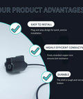 Oil Pressure Sensor Connector Pigtail 1J0973081 for VW Audi 1998-2016, highlighting easy install, conductivity, and durability features.