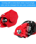 Beefy 50T Brushed RC Motor With Aluminum Alloy Gearbox For 1 24 Scale Axial SCX24 Crawler Upgrade Red Fits AXI90081 AXI00002