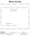 Adhesive LED Light Strip Kit For Display Cases, 14Ft Flexible Jewelry Showcase Lighting With Dimmable Bright White 6000K size diagram