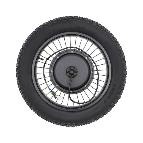 20 Inch Electric Bike Rear Hub Motor Kit 48V Beefy 1500W Fat Tire Conversion Kit With LCD Display Controller Bag And Brake Levers For Ebike Ready To Tear Up Snow Gravel And City Streets On Any Ride, featuring 20-inch fat tire and motor