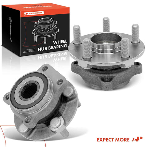 2 Front Wheel Bearing And Hub Assembly Set 5 Lug Compatible With Subaru Outback 2005 2014 And Legacy 2005 2014, product view