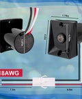 Dusk To Dawn Outdoor Light Sensor Switch 120V Weatherproof Photocell with wiring diagram and dimensions for exterior fixtures auto on/off