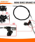 Mini Bike Brake Lever Kit With Rear Caliper Replacement For Coleman CT100U CC100X Doodlebug DB30 Motovox MBX10