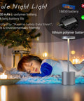Sleeping child by cordless table lamp with 5000mAh battery rechargeable LED light for home and outdoor use stepless dimming with three modes up to 40 hours of light fast 3 to 4 hour charge ideal for restaurants bedrooms and living spaces