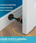 Heavy Duty Magnetic Door Stop Holds Doors Open With Ease, Premium Stainless Steel Door Catch That Resists Rust, Wall Mount