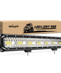 20Inch 420W LED Light Bar Triple Row Flood Spot Combo for Off Road Trucks with packaging
