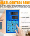 Digital control panel of Game Changing Automatic Powder Filling Machine With Two Hundred Gram Capacity And Point Three Gram Accuracy.